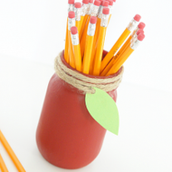 Apple Mason Jar for Back-to-School